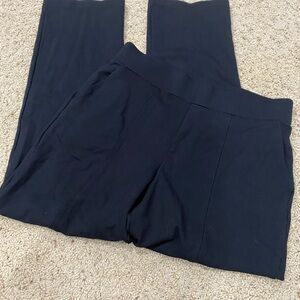 Matty M Black Pull On Dress Pants Womens Medium Stretch Straight Leg Career